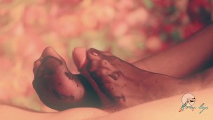 AVL#1 Nylon Footjob and Handjob  VINTAGE