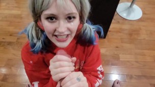 THE PERFECT CUMSHOT FACIAL – Eager to Please Slut Gets Cum Bath – Princess Sloppy Rose