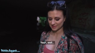 Public Agent Hot Student Fucked Under a Freeway