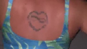 Slutty hot housewife gets bent over at the beach and fucked on her birthday