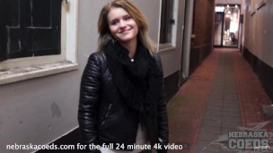 vacation home video with a ultra hot model around the red light district