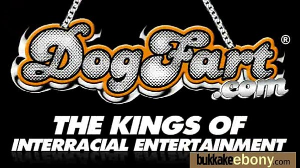 Ebony gets group cumshots 13