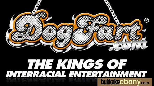 Ebony gets group cumshots 3