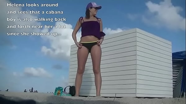 My Exhibitionist Wife Helena Price #464 Part 1 – Topless Beach Teasing Voyeurs!!