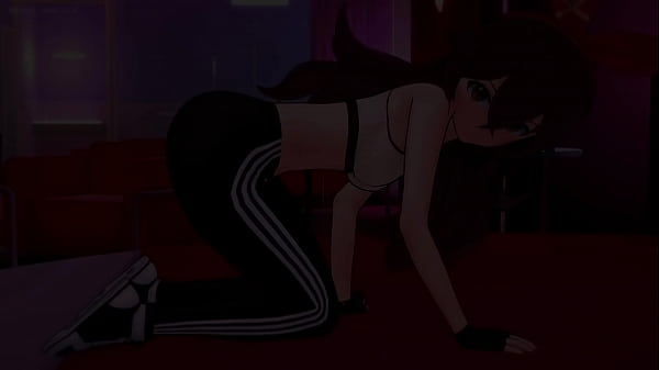 Amber (Genshin) learning new movements using his foots