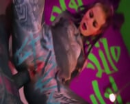 Heavy Tattooed Couple Rough Anal Sextape