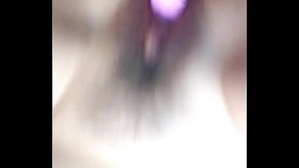 Gushing on pink dildo