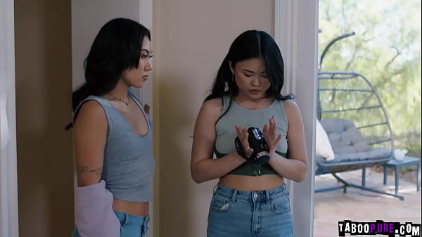 Kimmy Kimm and Seth Gamble leads Charlene through Lulu Chu first kinky experience and she enjoys it