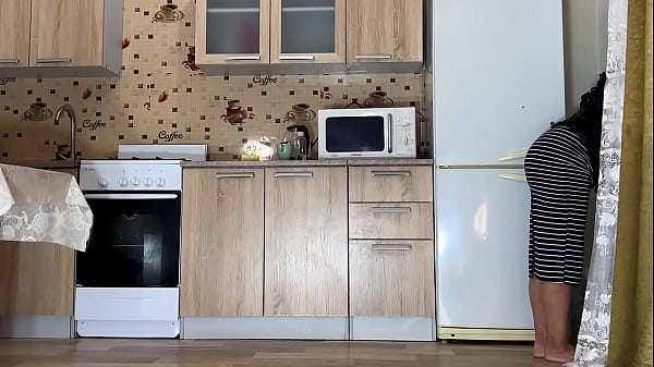 Stepson gave stepmom a belt in the ass and fucked in anal