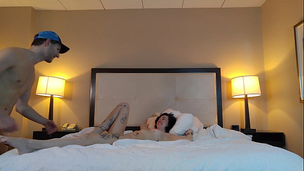 Tatted Petite Woman Sucking Cock